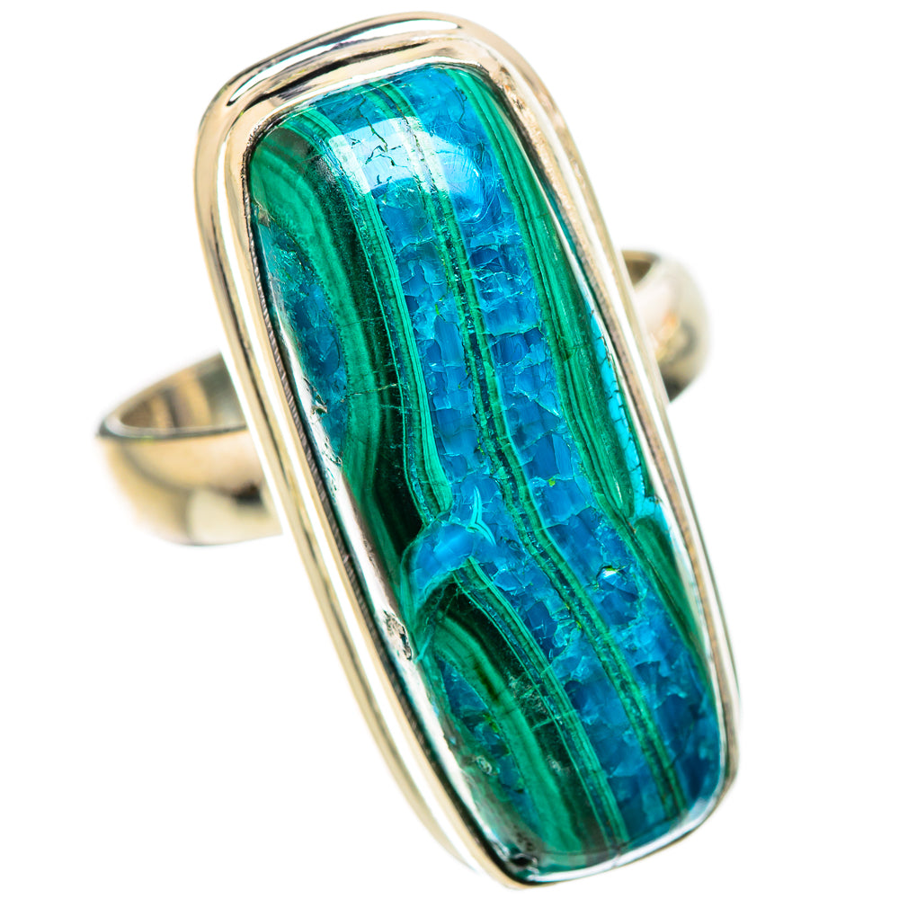 Malachite In Chrysocolla Ring Size 6.5 (925 Sterling Silver) RING135293