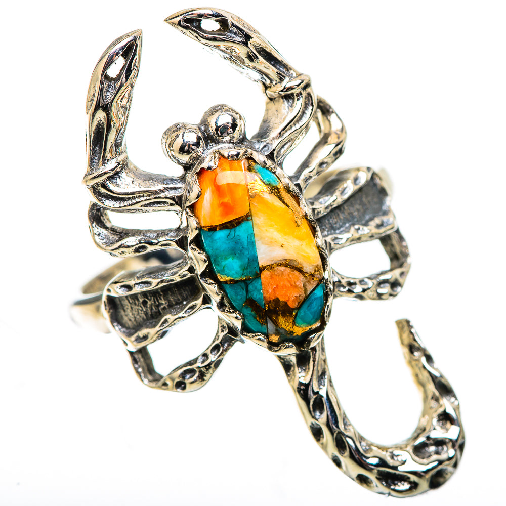 Spiny Oyster Turquoise Ring Size 9 (925 Sterling Silver) RING135882