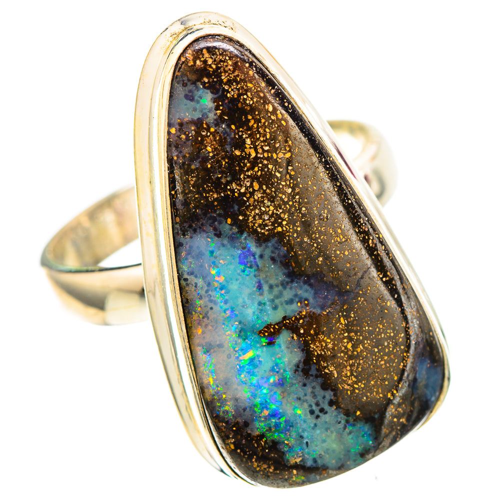 Boulder Opal 925 Sterling Silver Ring Size 8.5 (925 Sterling Silver) RING137303