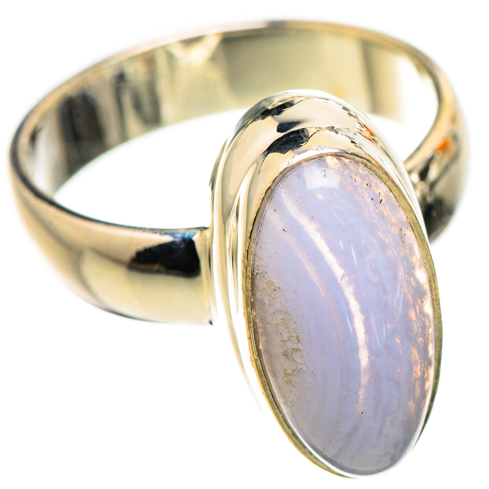 Blue Lace Agate Ring Size 8.75 (925 Sterling Silver) RING135676