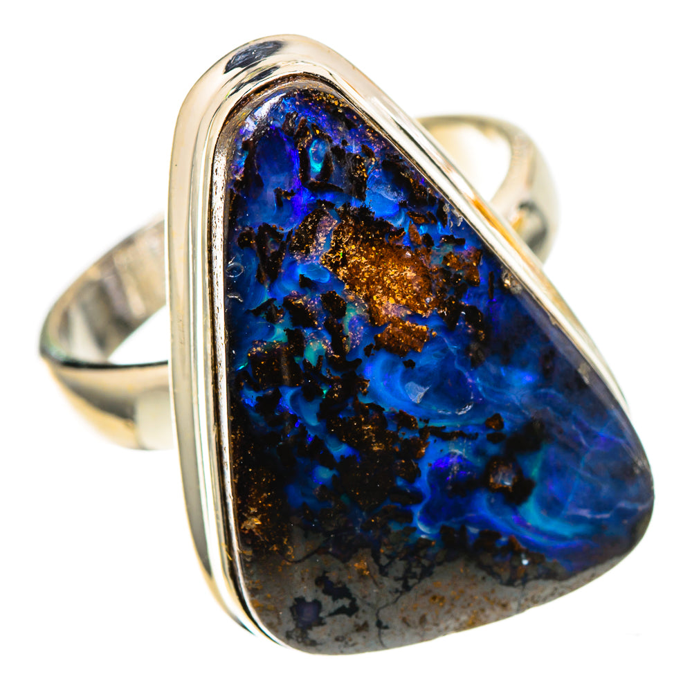 Boulder Opal 925 Sterling Silver Ring Size 7.5 (925 Sterling Silver) RING137667