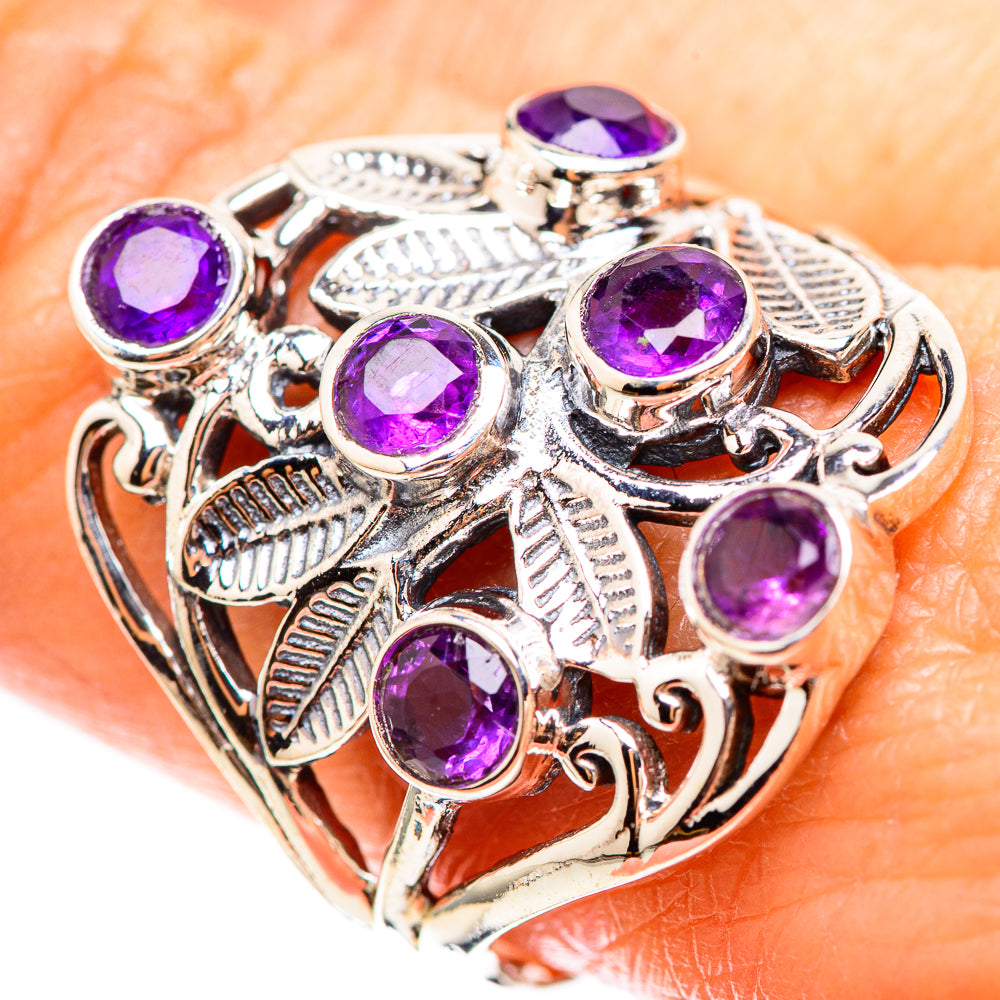 Faceted Amethyst Ring Size 9.75 (925 Sterling Silver) RING136258