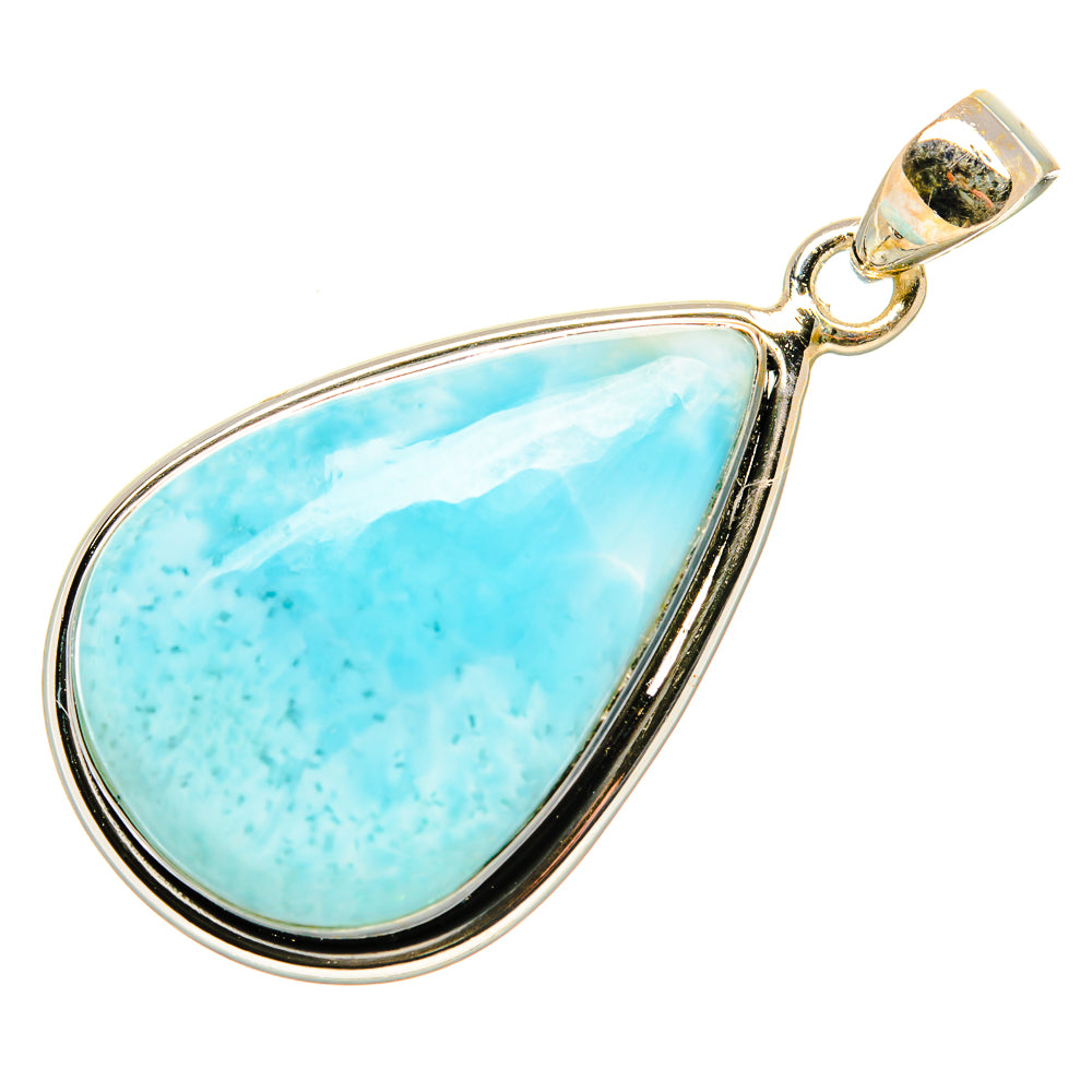 Larimar Pendant 1 3/4"  (925 Sterling Silver) PD36909