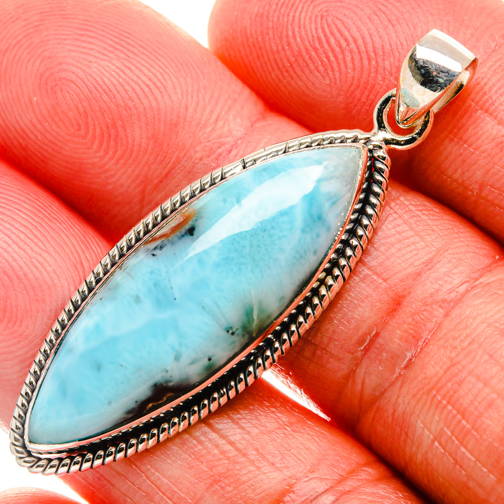 Larimar Pendant 2" (925 Sterling Silver) PD37141