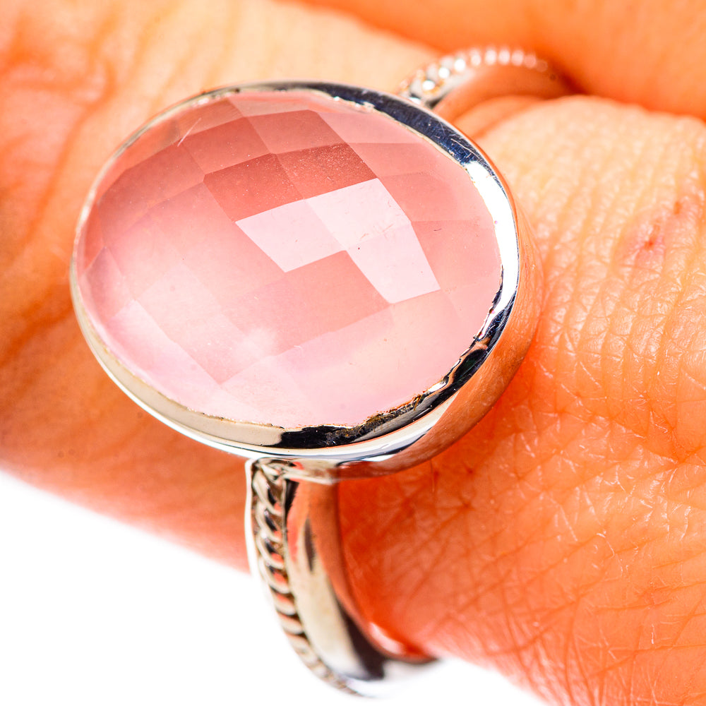 Rose Quartz Ring Size 9 (925 Sterling Silver) RING135404