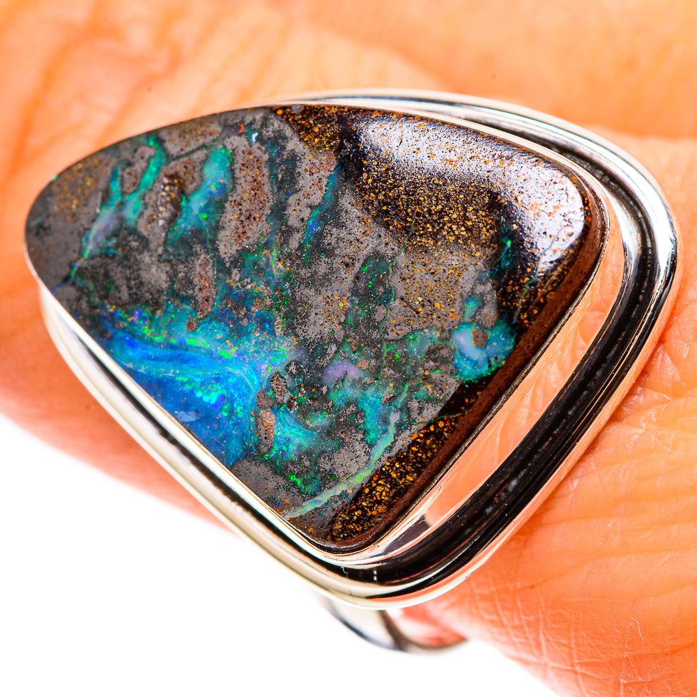 Boulder Opal 925 Sterling Silver Ring Size 9.5 (925 Sterling Silver) RING137793