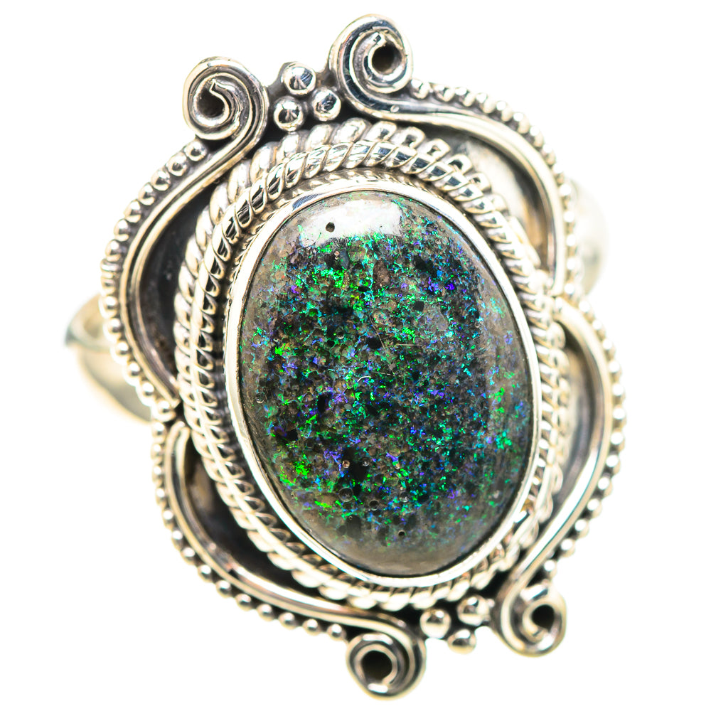 Andamooka Opal Ring Size 8 (925 Sterling Silver) RING136656