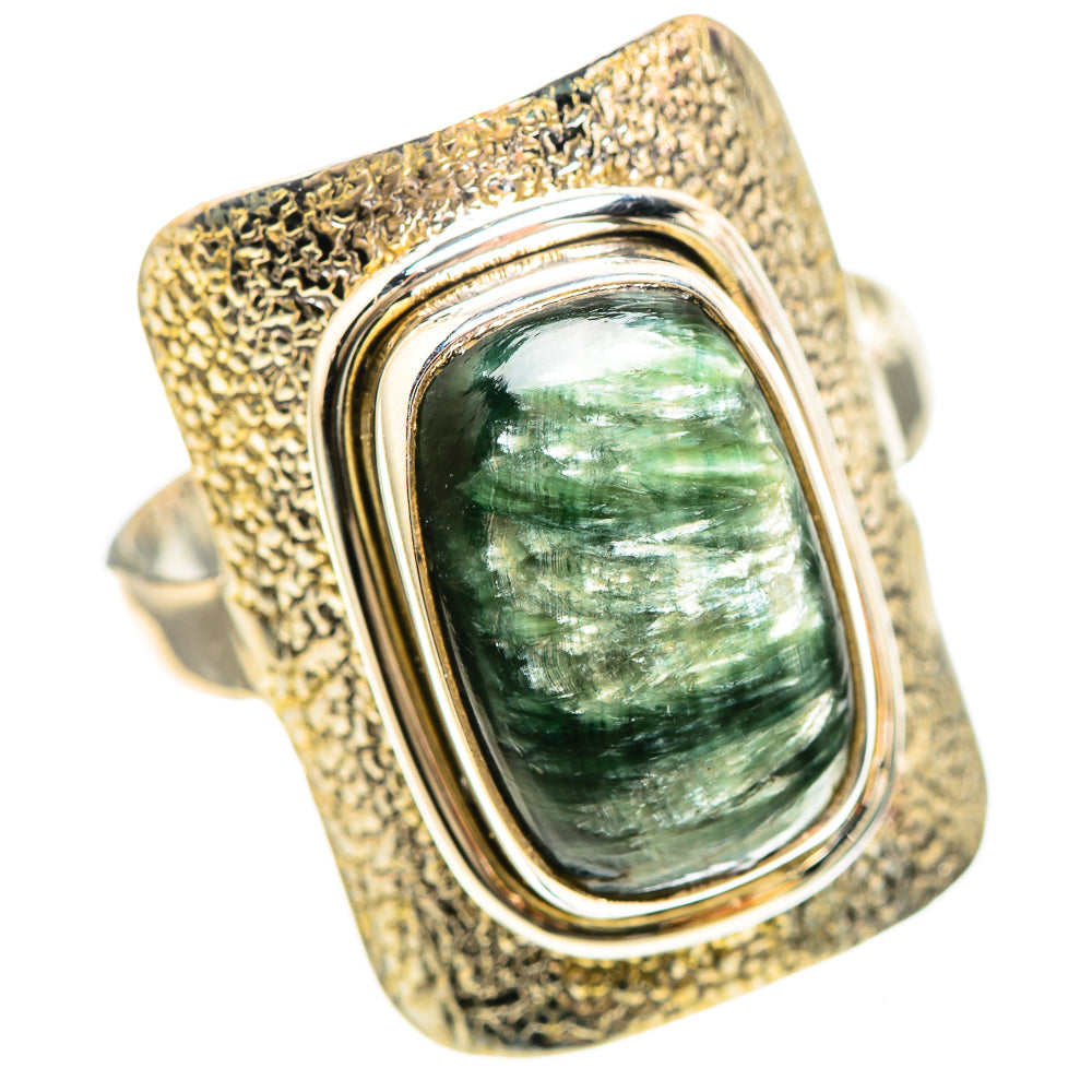 Seraphinite 925 Sterling Silver Ring Size 10.5 (925 Sterling Silver) RING137281
