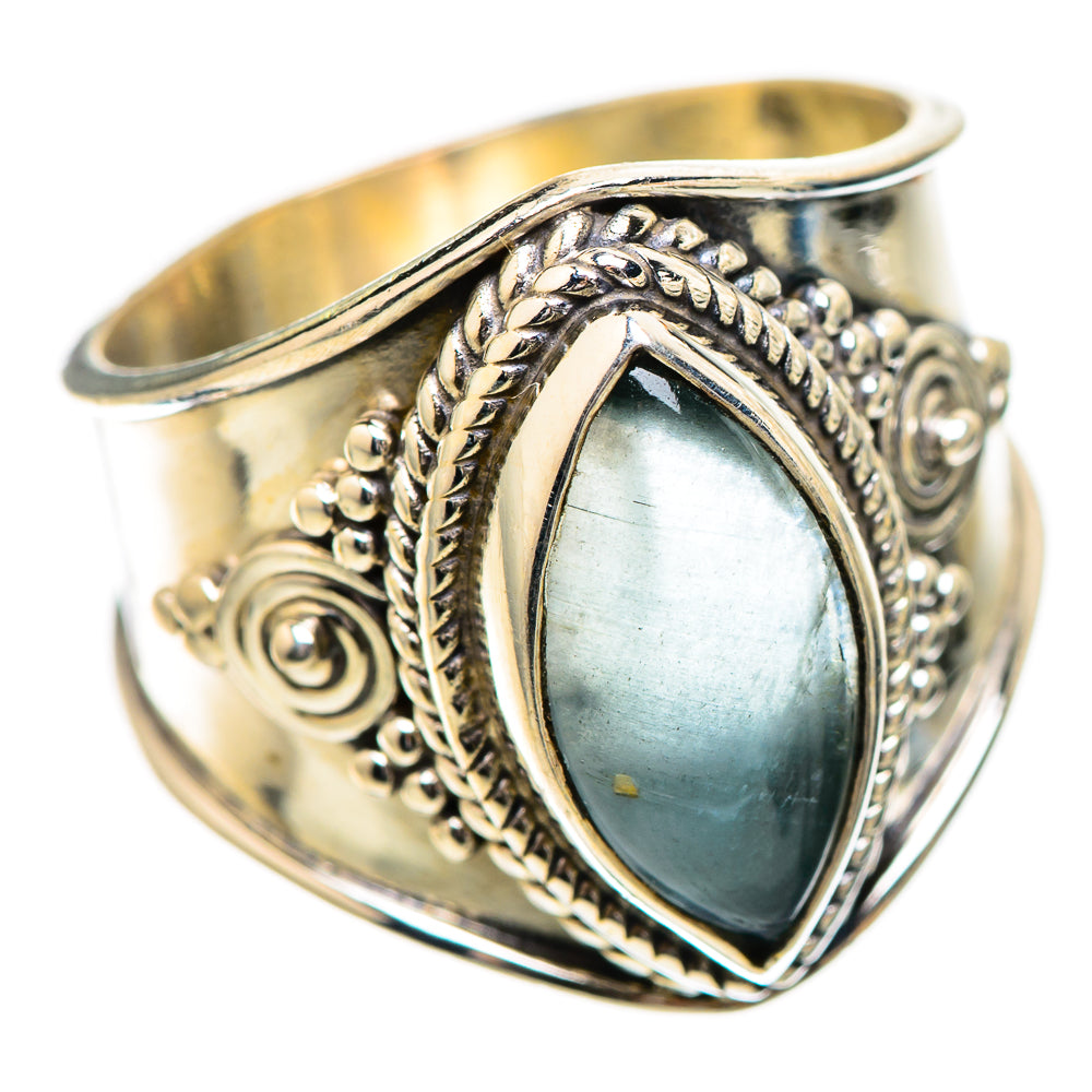 Natural Aquamarine Ring Size 6.5 (925 Sterling Silver) RING135877