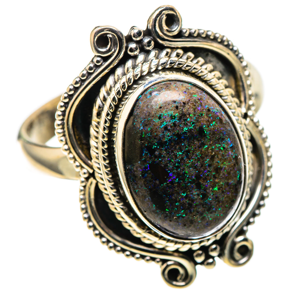 Andamooka Opal 925 Sterling Silver Ring Size 9.75 (925 Sterling Silver) RING137612