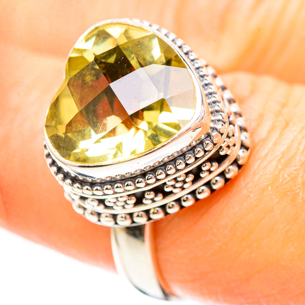 Faceted Citrine Ring Size 7.25 (925 Sterling Silver) RING136999