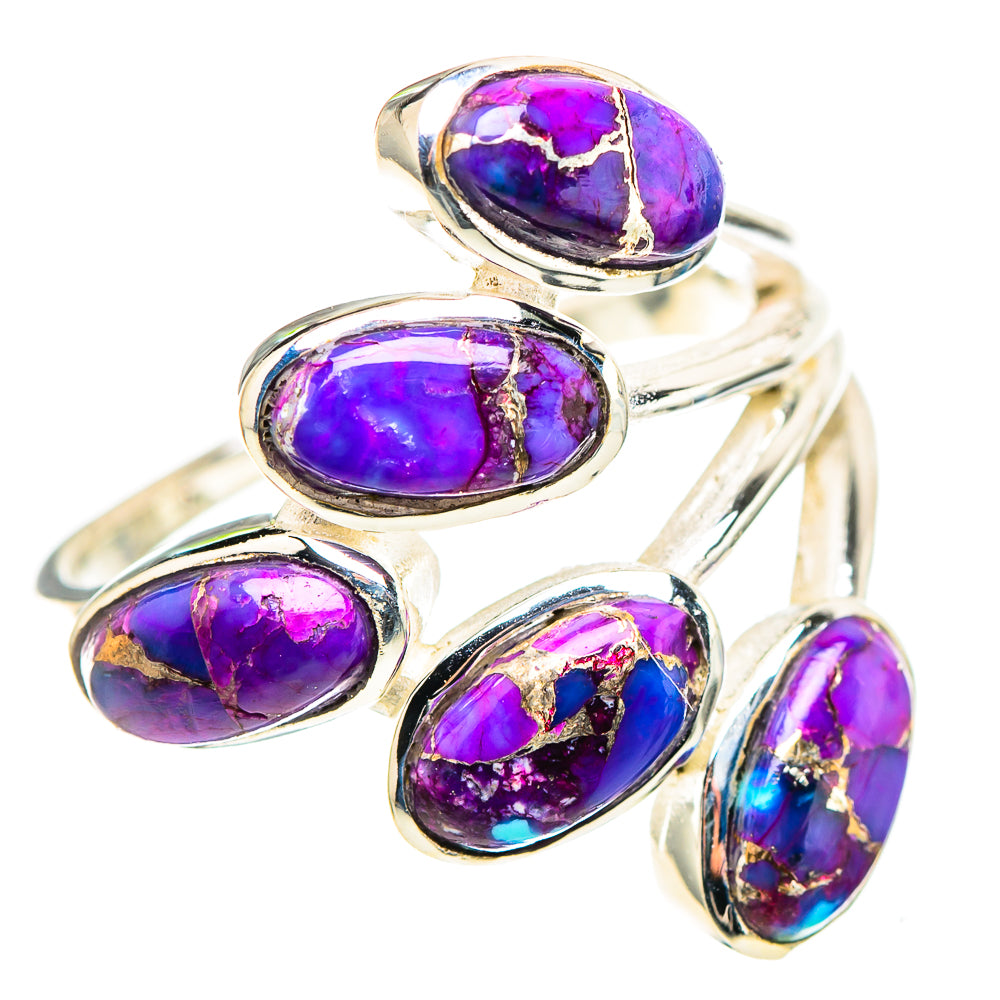 Purple Copper Composite Turquoise Ring Size 8.25 (925 Sterling Silver) RING136845