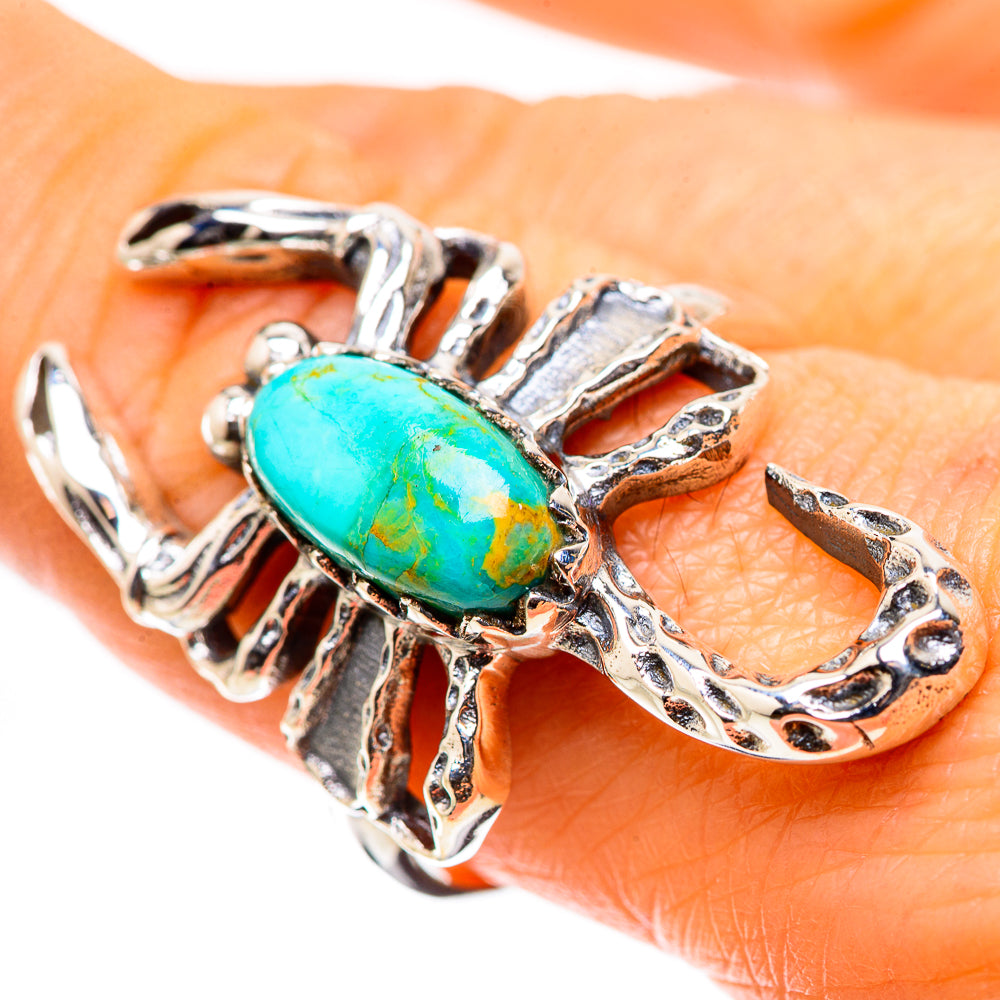 Anasilvercos Chrysocolla Ring Size 9.25 (925 Sterling Silver)