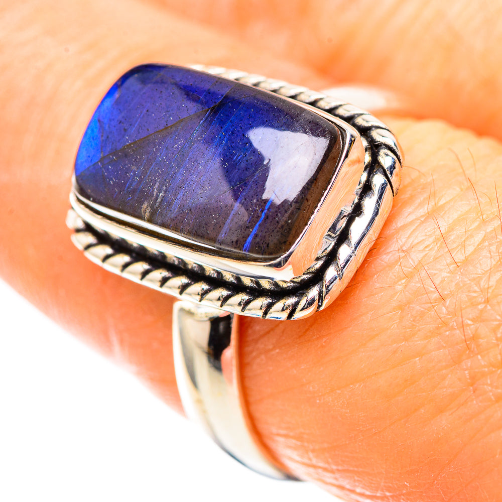 Labradorite Ring Size 7.75 (925 Sterling Silver) RING136706