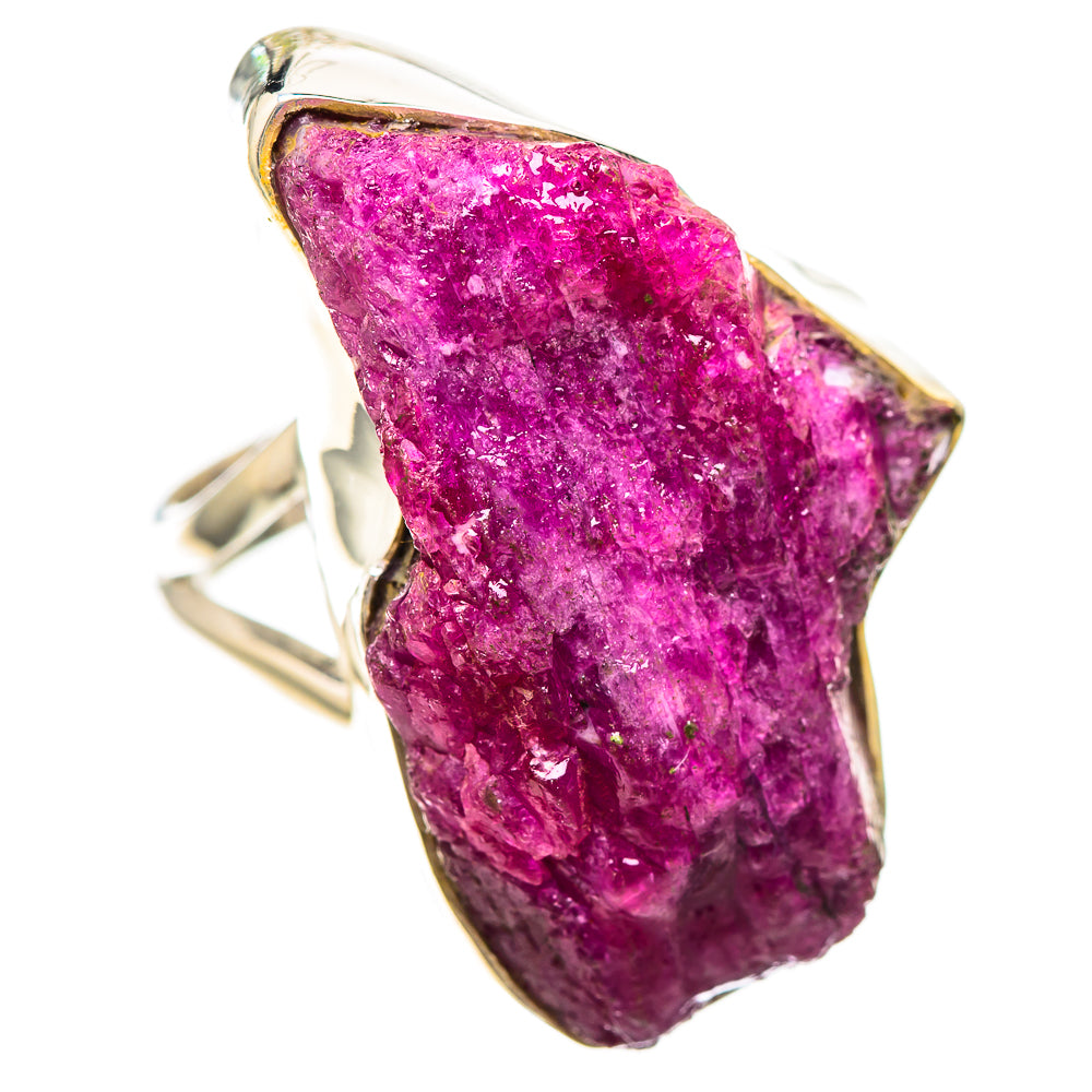 Large Rough Pink Tourmaline Ring Size 7.75 (925 Sterling Silver) RING136521