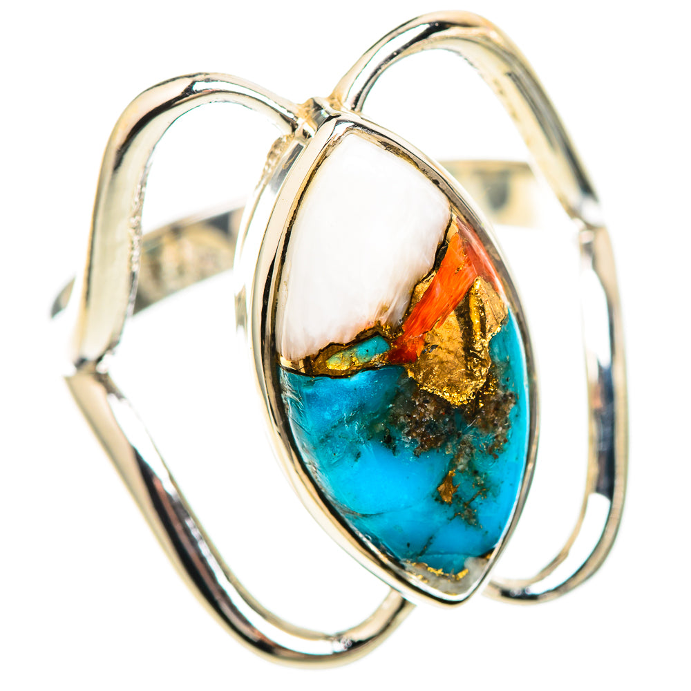 Spiny Oyster Turquoise Ring Size 9 (925 Sterling Silver) RING136499