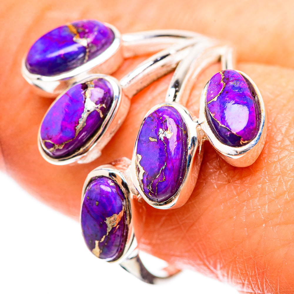 Purple Copper Turquoise 925 Sterling Silver Ring Size 10 Ana Co R136274