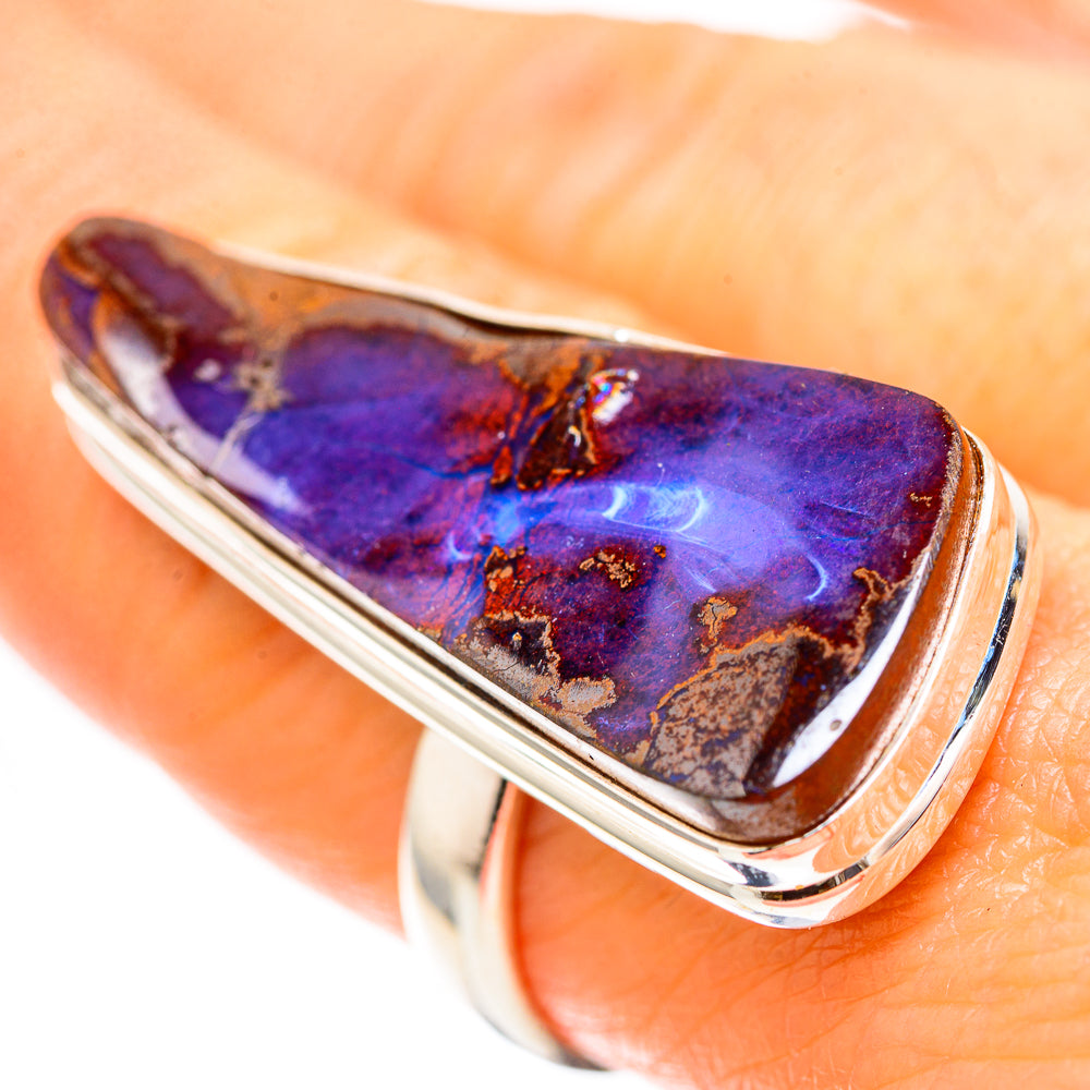 Large Boulder Opal Ring Size 8.25 (925 Sterling Silver) RING136549