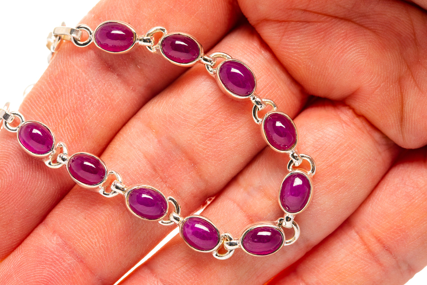 Ruby Bracelets handcrafted by Anasilvercos - BR876366