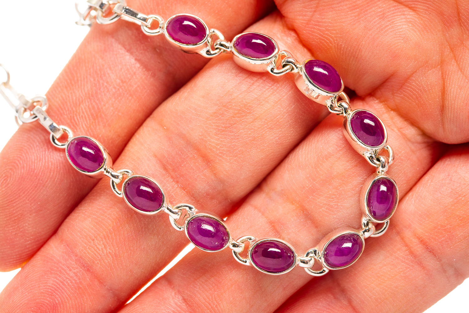 Ruby Bracelets handcrafted by Anasilvercos - BR876371