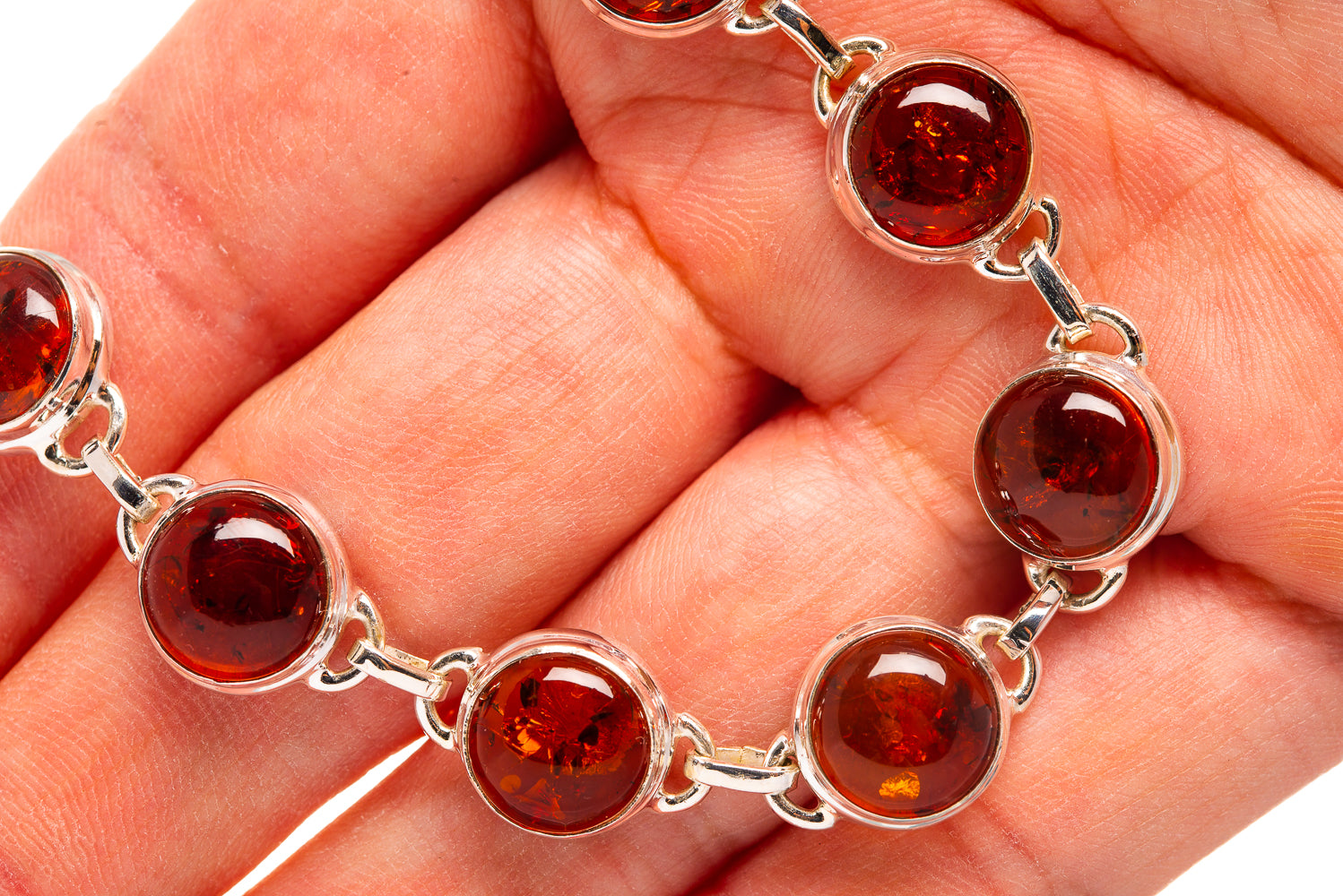 Baltic Amber Bracelets handcrafted by Anasilvercos - BR876378