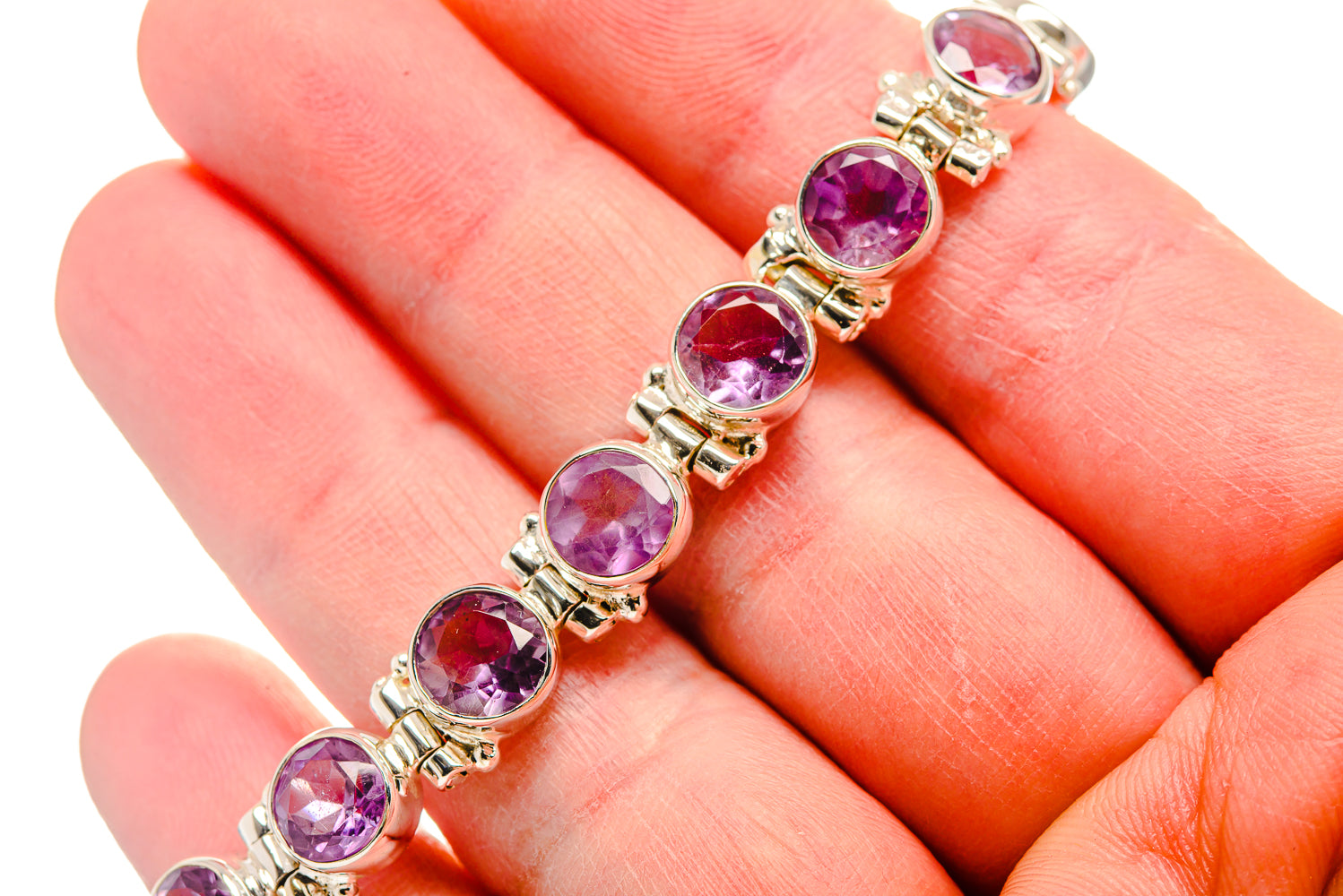 Amethyst Bracelets handcrafted by Anasilvercos - BR876386