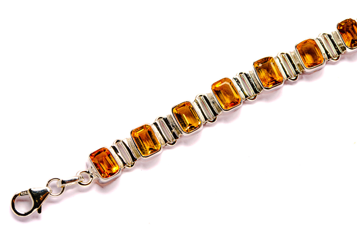 Mandarin Citrine Bracelets handcrafted by Anasilvercos - BR90012 - Photo 3