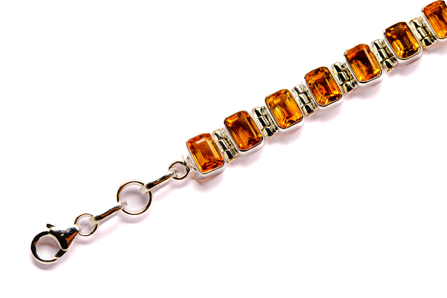 Mandarin Citrine Bracelets handcrafted by Anasilvercos - BR90013 - Photo 3