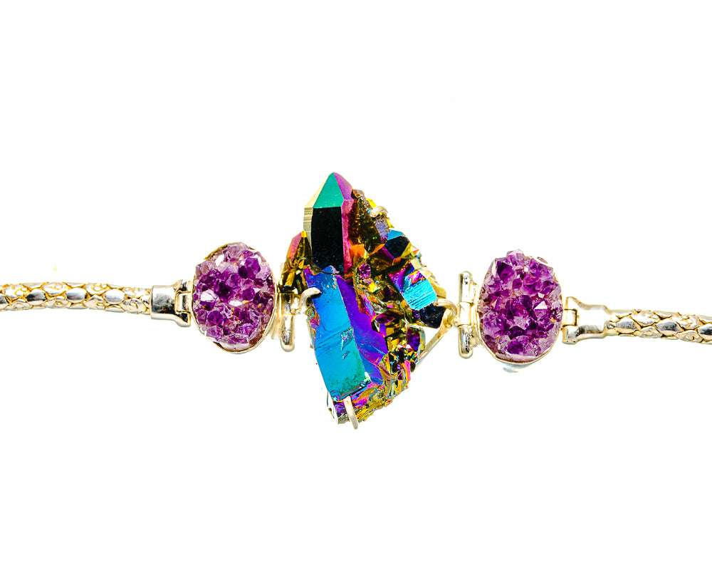 Titanium Sunshine Druzy Bracelets handcrafted by Anasilvercos - BR900153