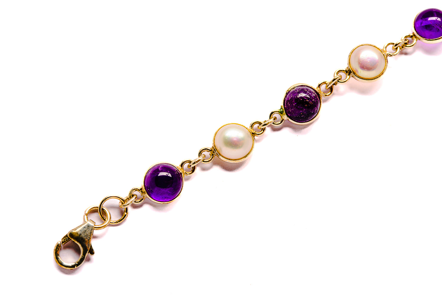 Amethyst Bracelets handcrafted by Anasilvercos - BR90016 - Photo 3