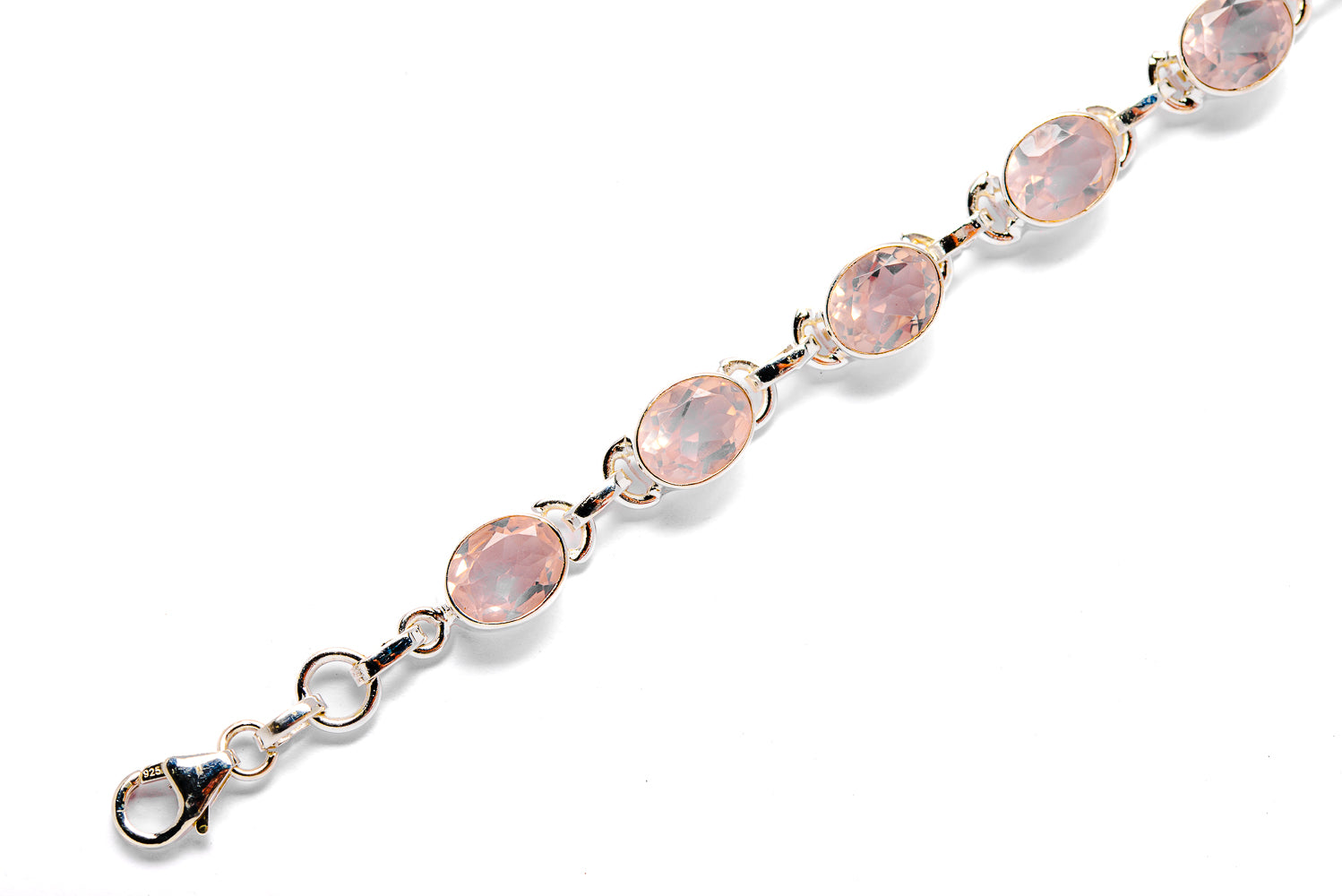 Rose Quartz Bracelets handcrafted by Anasilvercos - BR90029 - Photo 3