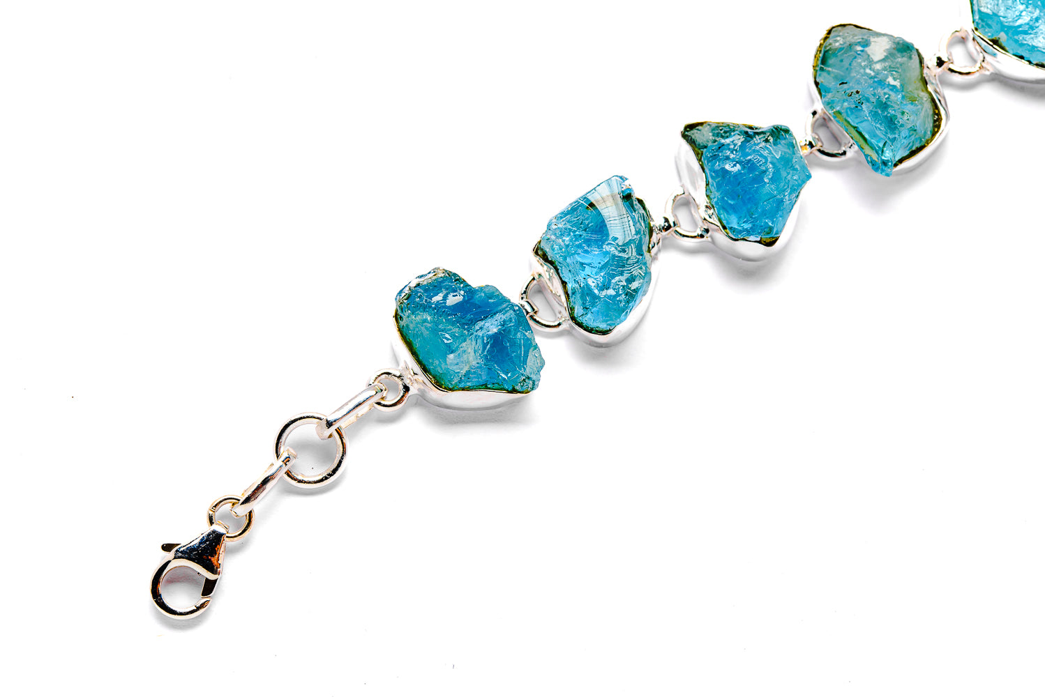 Aquamarine Bracelets handcrafted by Anasilvercos - BR90032 - Photo 3