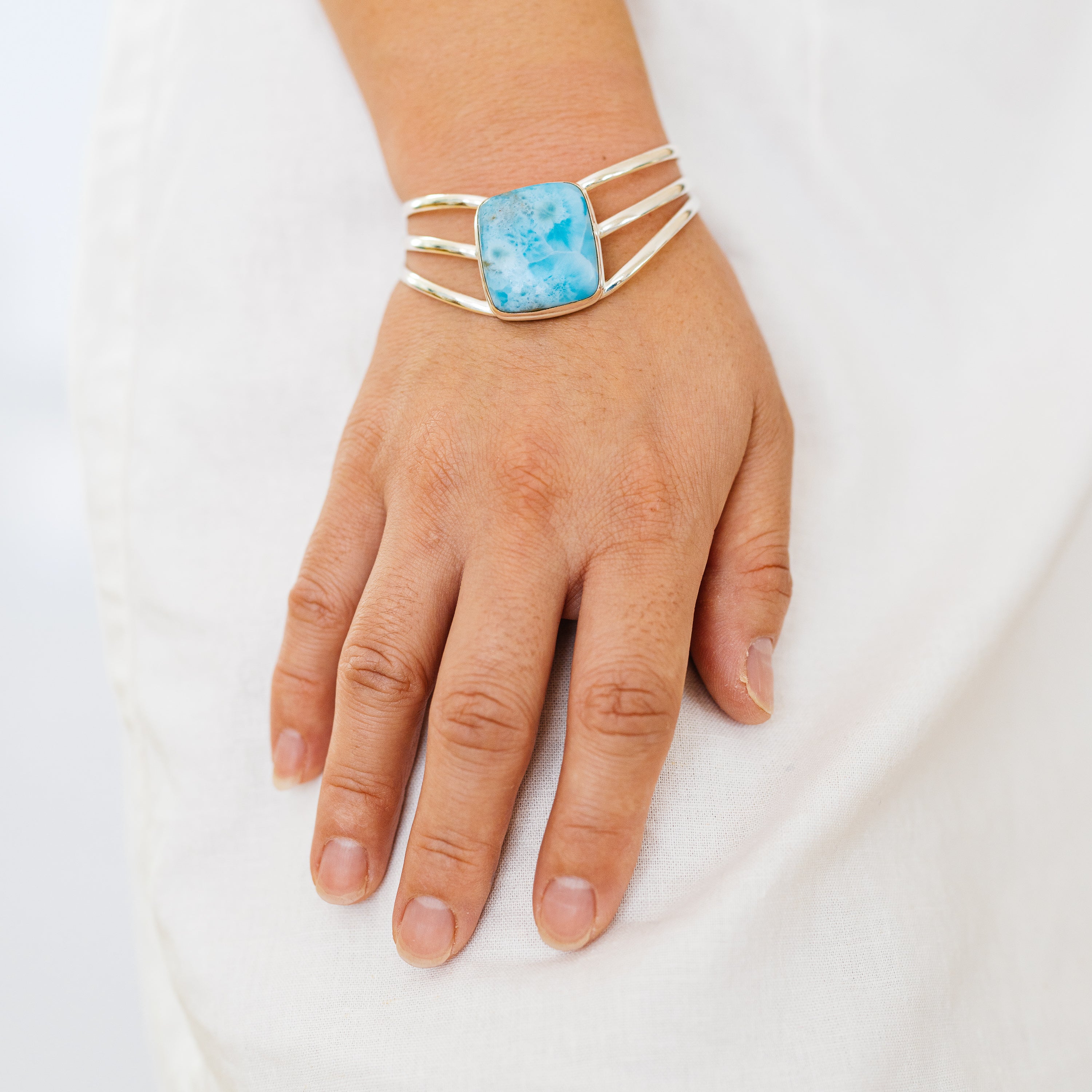 Larimar Bracelets handcrafted by Anasilvercos - BR90077