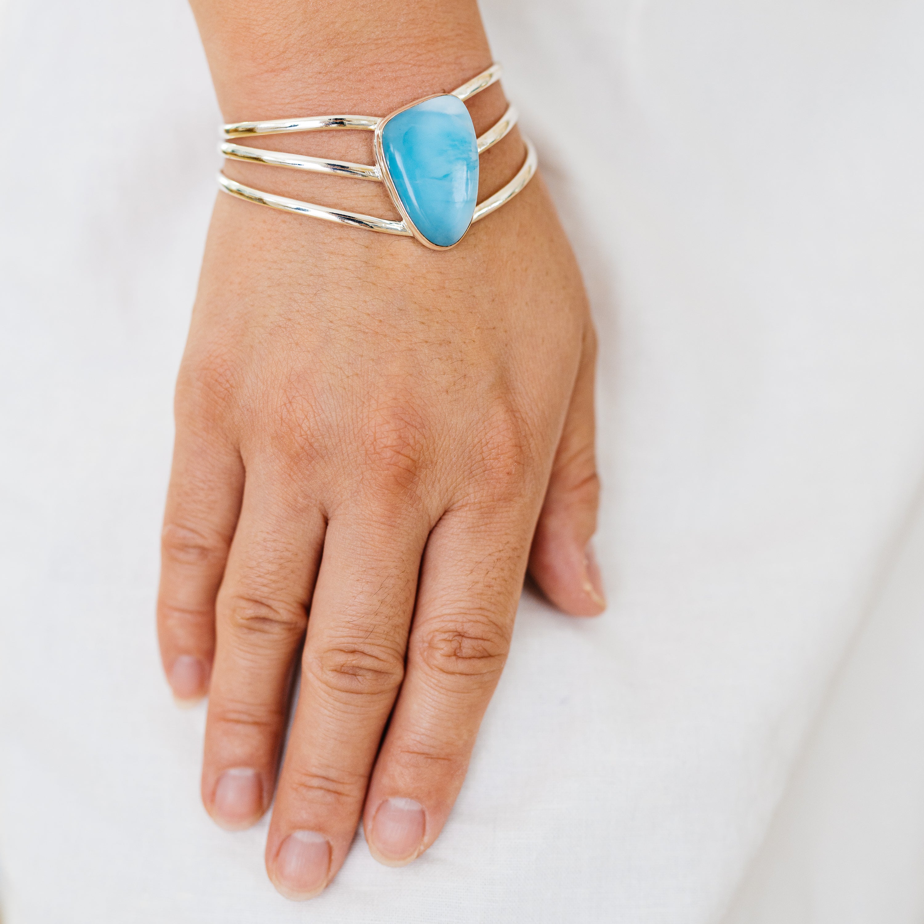 Larimar Bracelets handcrafted by Anasilvercos - BR90080