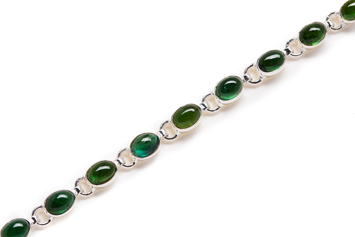 Green Tourmaline Bracelets handcrafted by Anasilvercos - BR876374