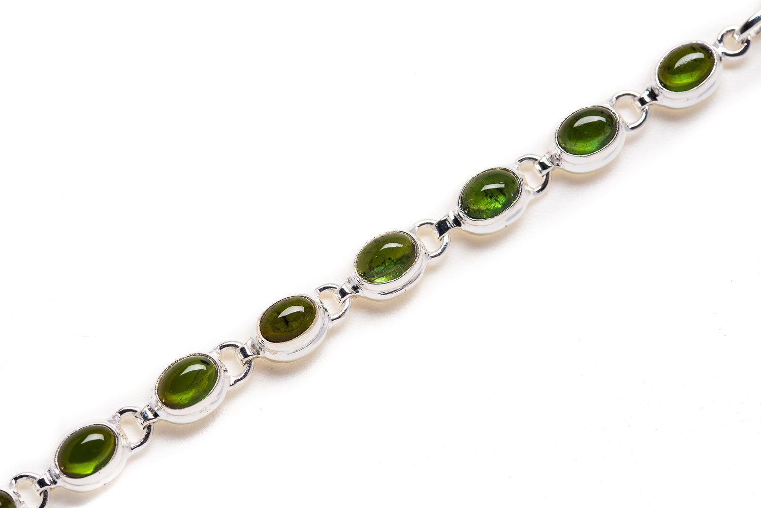 Green Tourmaline Bracelets handcrafted by Anasilvercos - BR876375