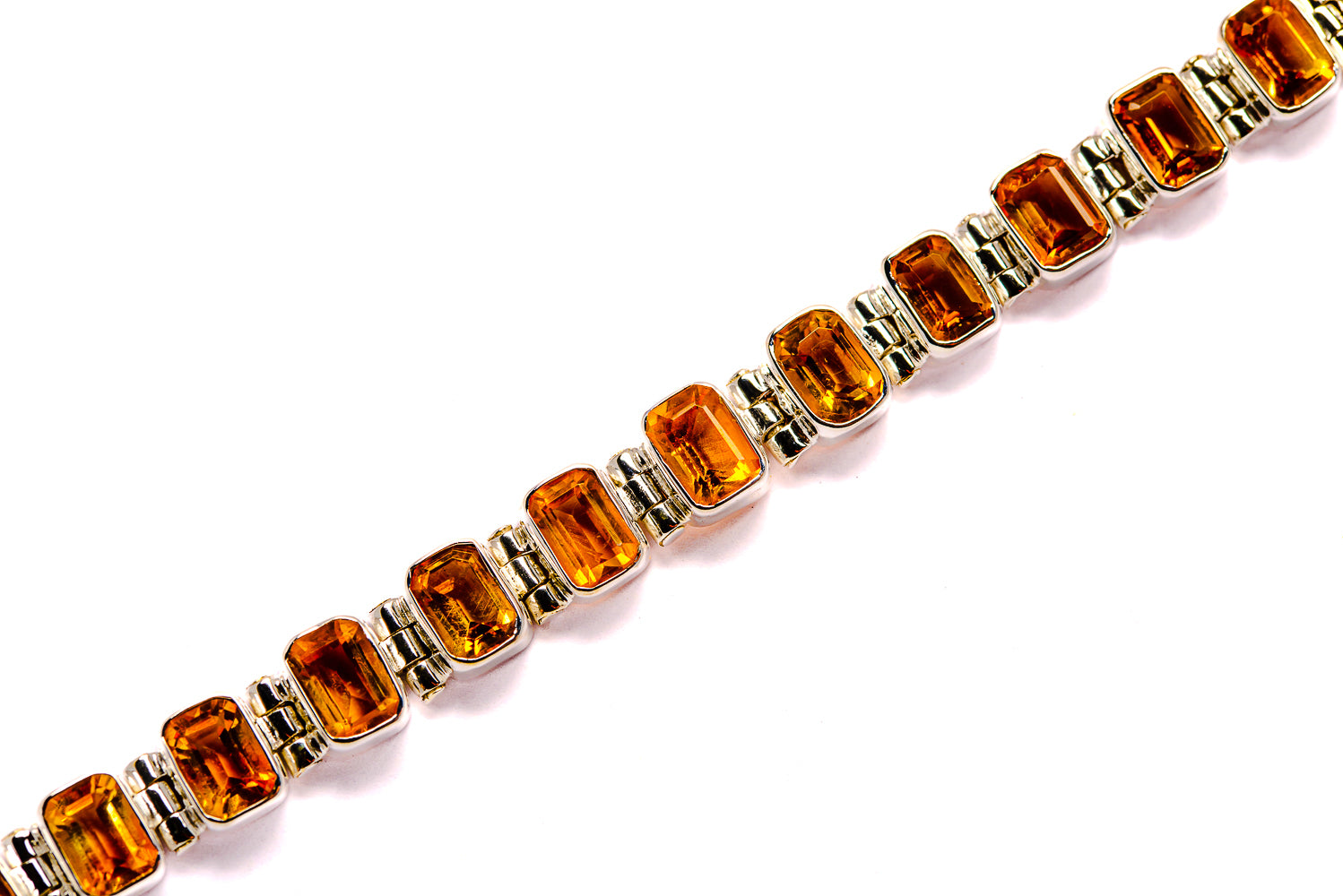 Mandarin Citrine Bracelets handcrafted by Anasilvercos - BR90013
