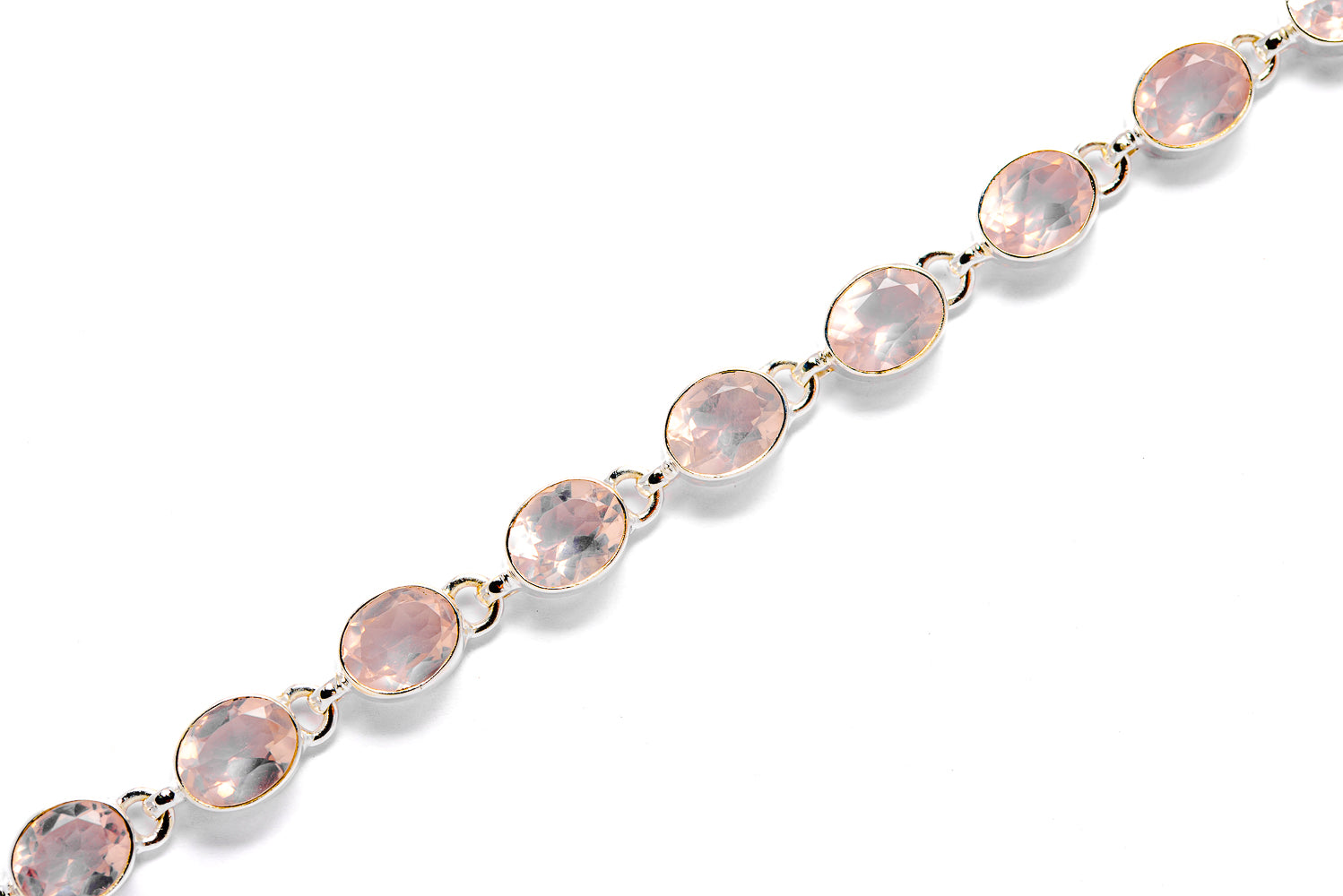 Rose Quartz Bracelets handcrafted by Anasilvercos - BR90030