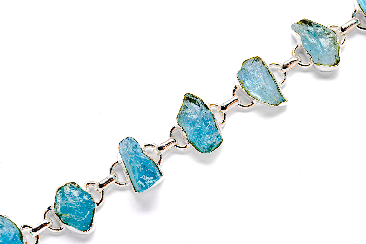 Aquamarine Bracelets handcrafted by Anasilvercos - BR90031