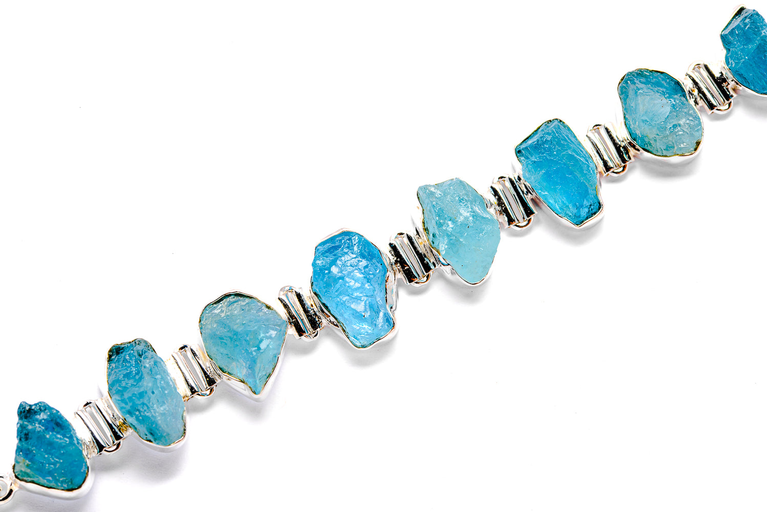 Aquamarine Bracelets handcrafted by Anasilvercos - BR90033 - Photo 2