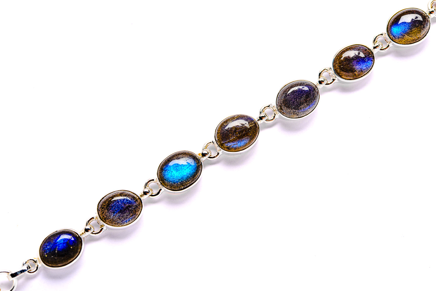 Labradorite Bracelets handcrafted by Anasilvercos - BR90044