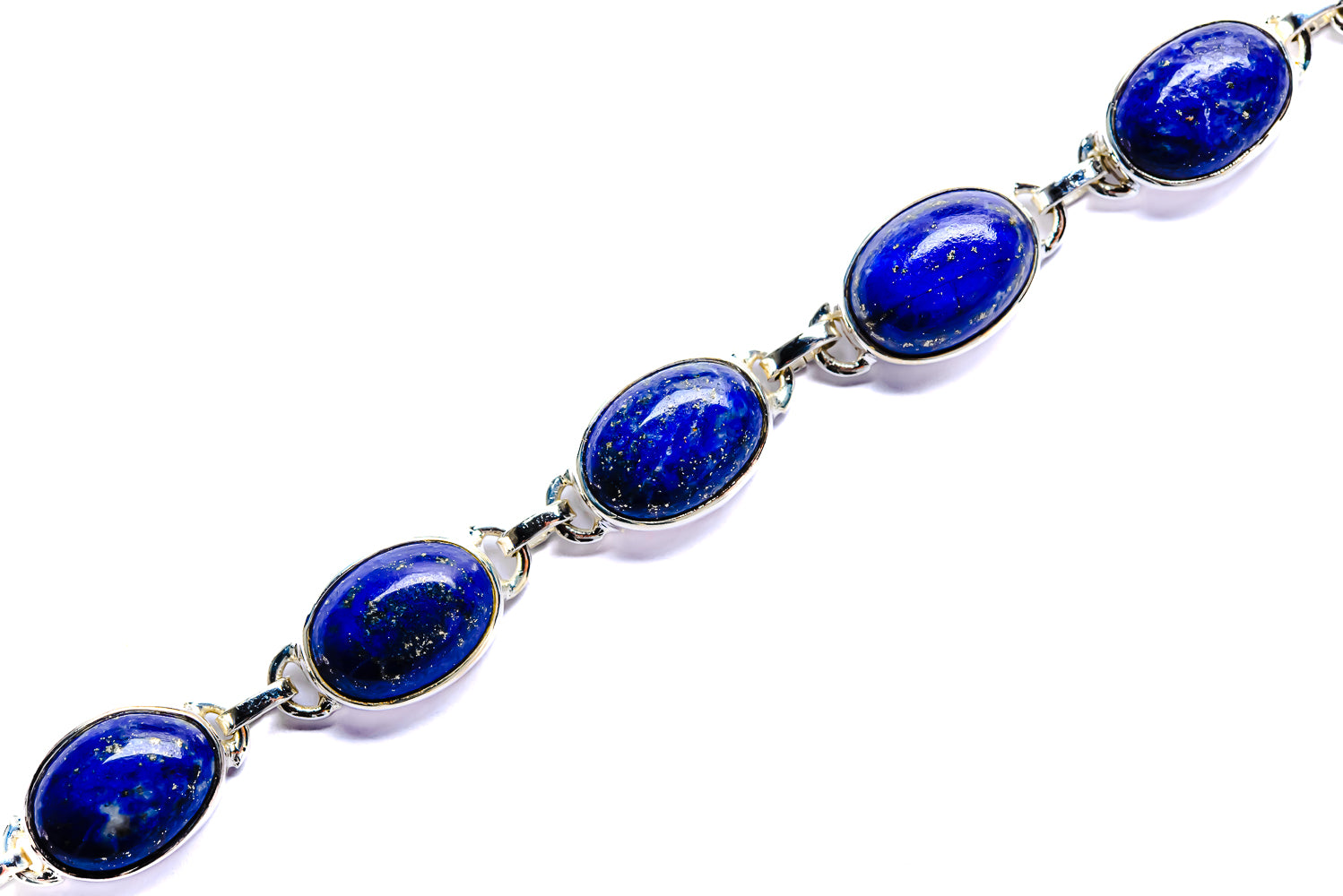 Lapis Lazuli Bracelets handcrafted by Anasilvercos - BR90049 - Photo 2