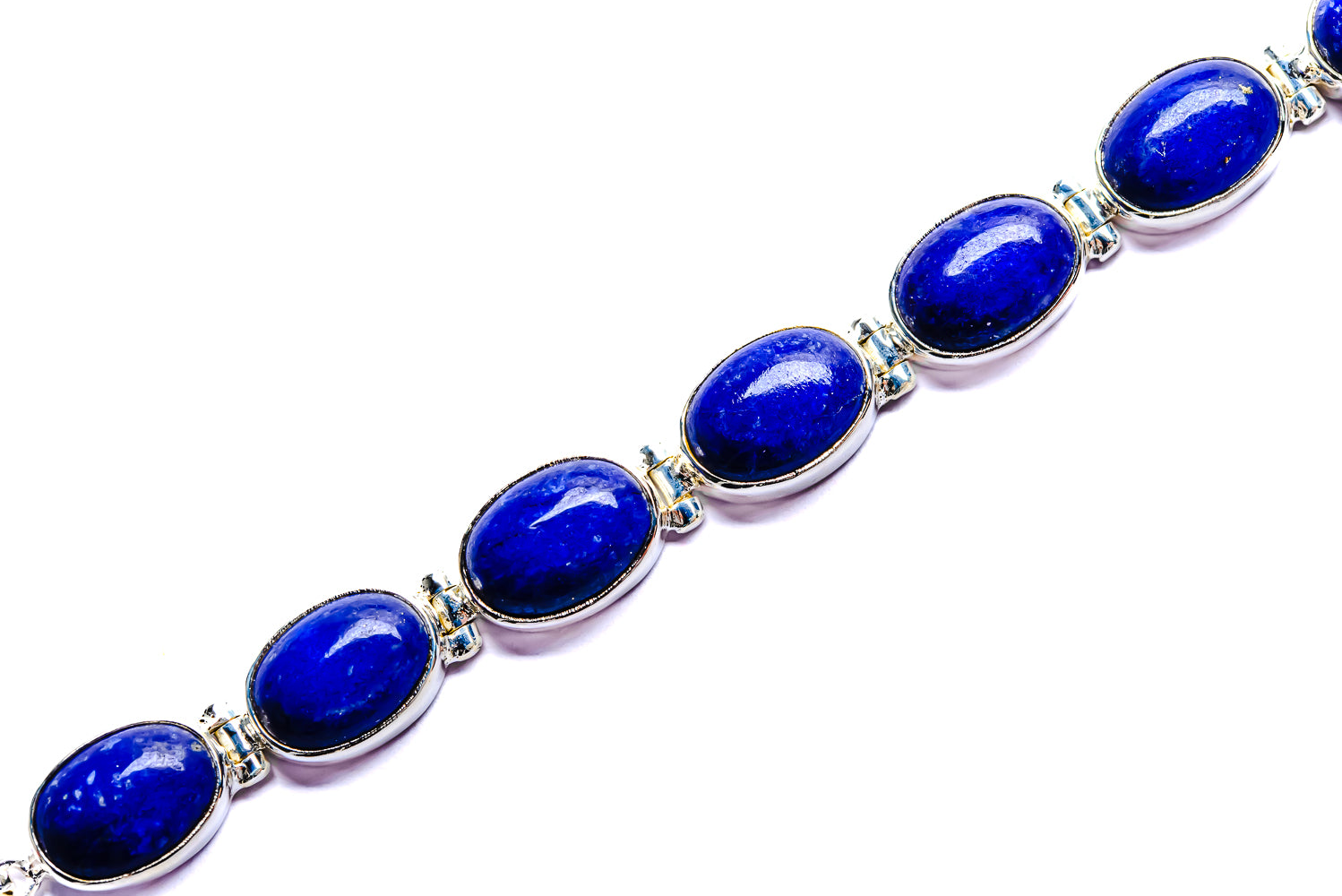 Lapis Lazuli Bracelets handcrafted by Anasilvercos - BR90051 - Photo 2