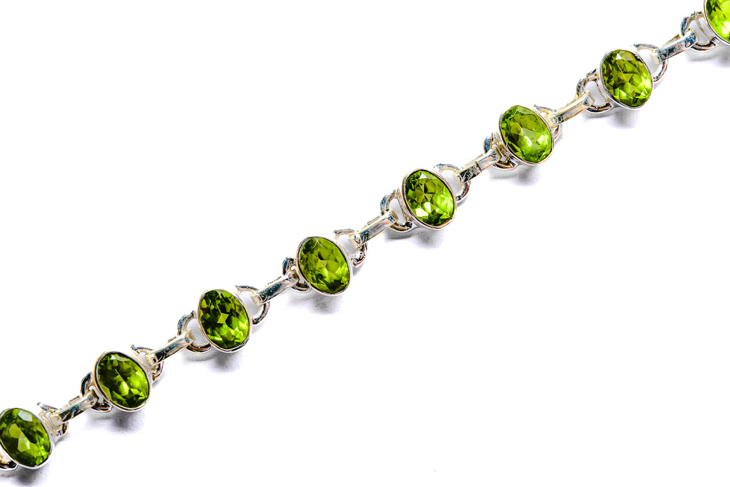 Peridot Bracelets handcrafted by Anasilvercos - BR90060 - Photo 2