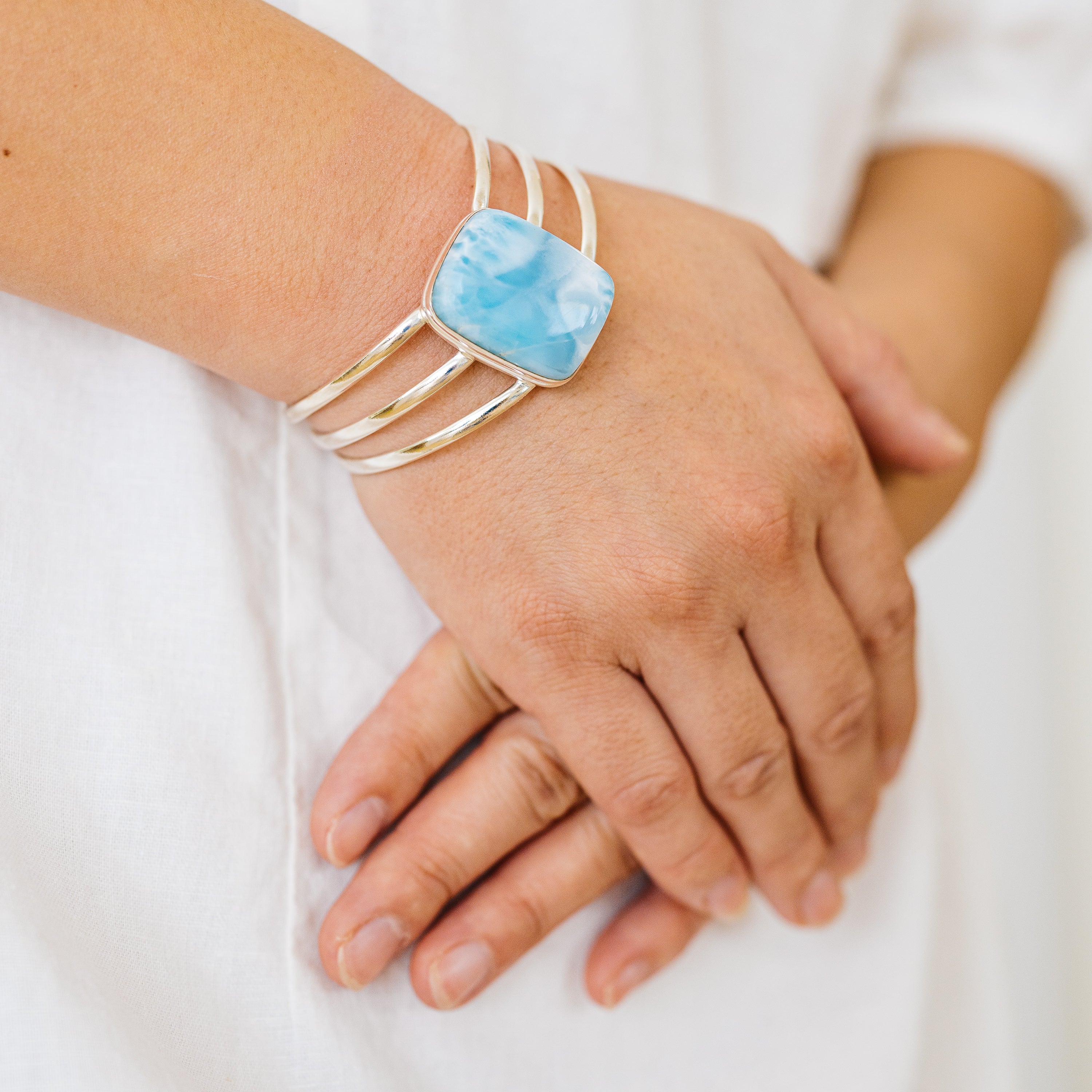 Larimar Bracelets handcrafted by Anasilvercos - BR90075 - Photo 2