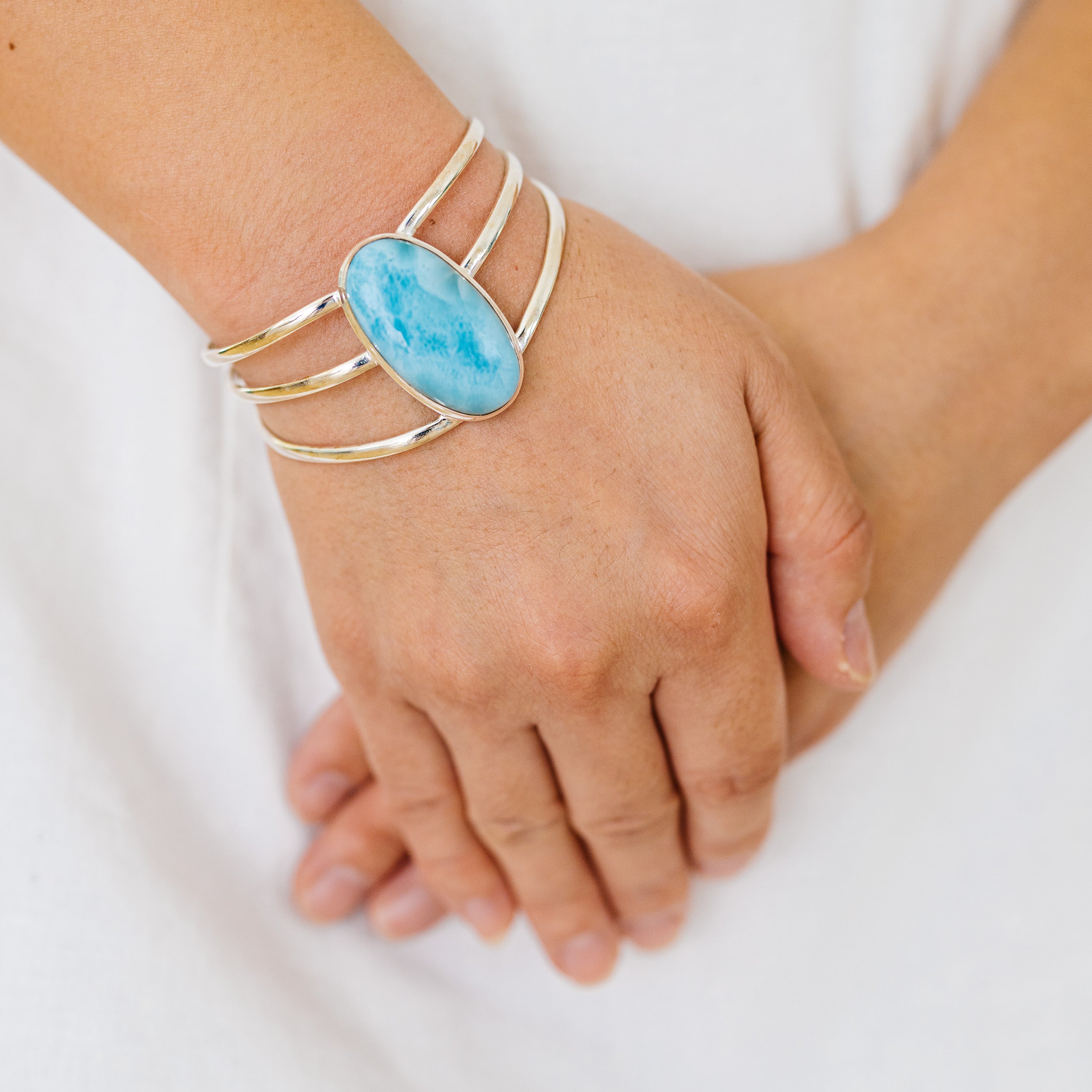 Larimar Bracelets handcrafted by Anasilvercos - BR90079 - Photo 2