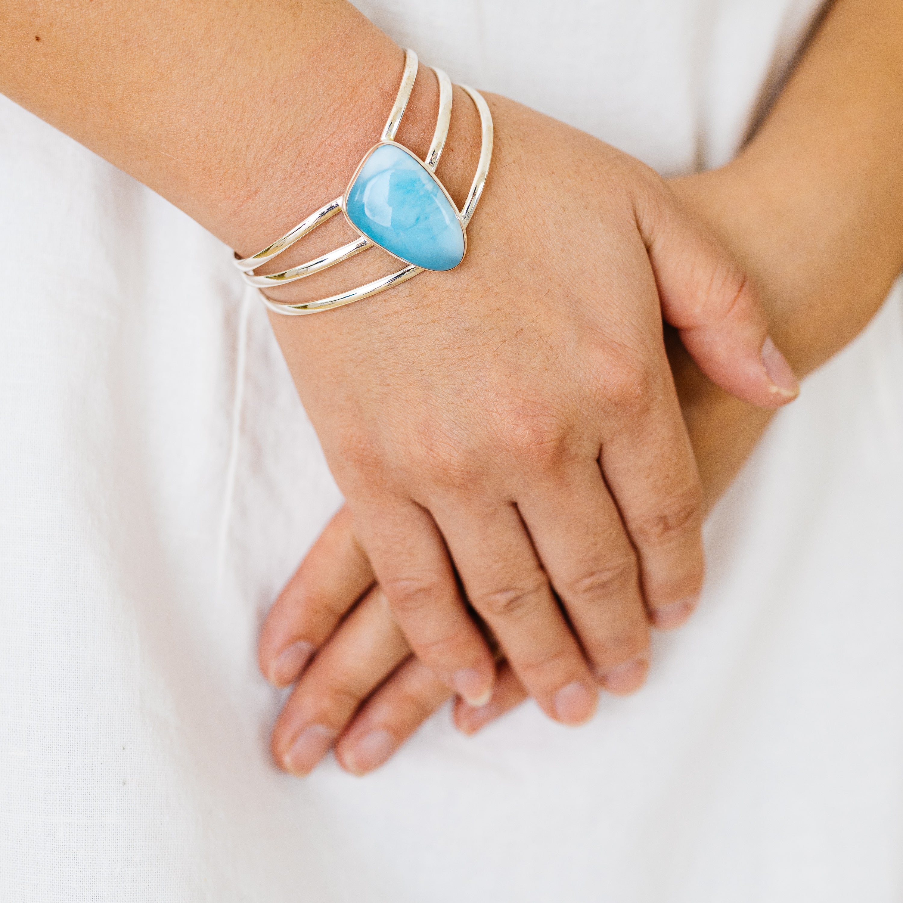 Larimar Bracelets handcrafted by Anasilvercos - BR90080 - Photo 2