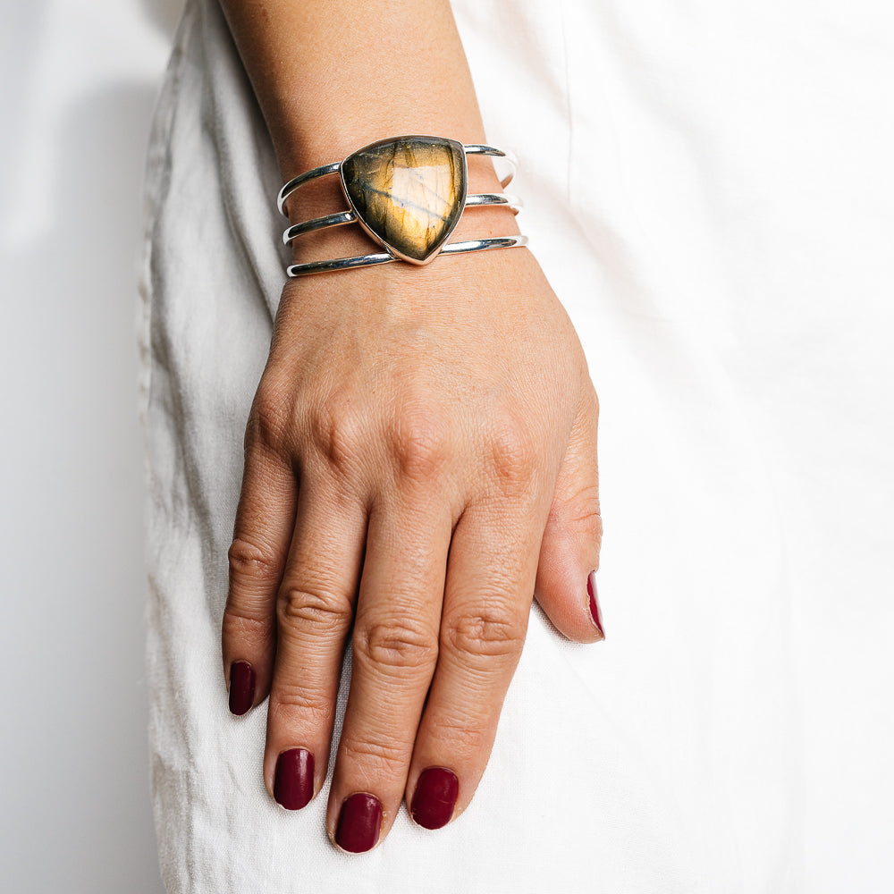 Labradorite Bracelets handcrafted by Anasilvercos - BR90094 - Photo 2