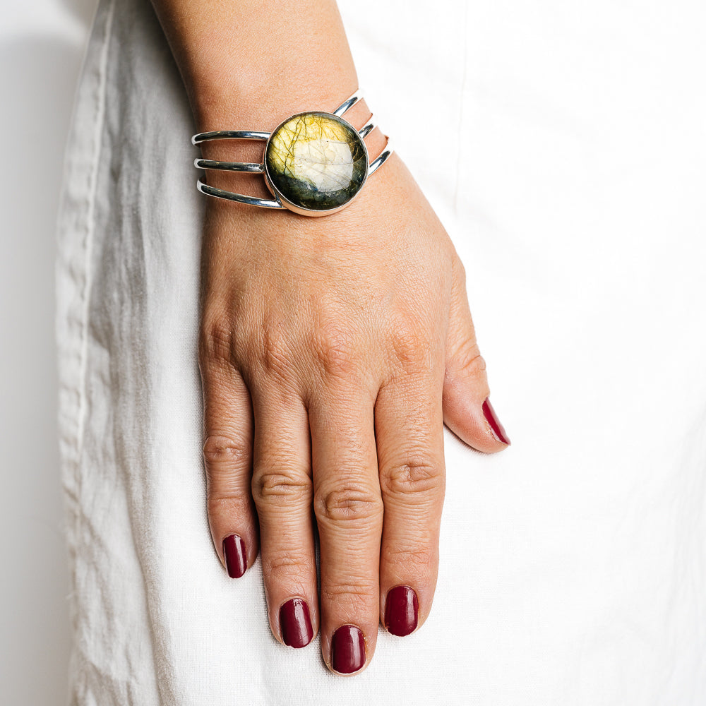 Labradorite Bracelets handcrafted by Anasilvercos - BR90104 - Photo 2