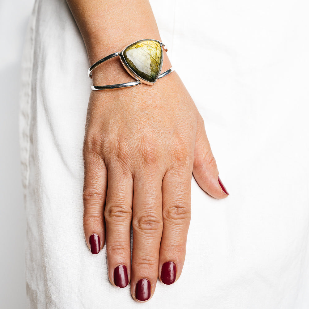 Labradorite Bracelets handcrafted by Anasilvercos - BR90107 - Photo 2